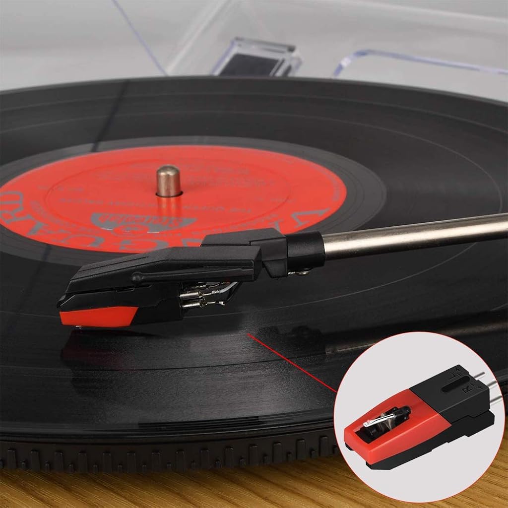 ZORBES Record Player Cartridge for LP Phonograph, Universal Turntable Phonograph Cartridge Record Player Diamond Replacement Stylus Needle for Vinyl Record Player, Protect Cover Clear Sound Track ZORBES Record Player Cartridge for LP Phonograph, Universal Turntable Phonograph Cartridge Record Player Diamond Replacement Stylus Needle for Vinyl Record Player, Protect Cover Clear Sound Track